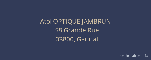 Atol OPTIQUE JAMBRUN