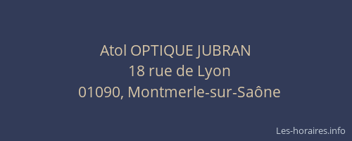 Atol OPTIQUE JUBRAN