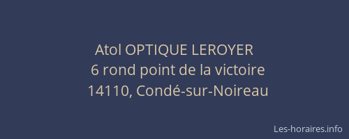Atol OPTIQUE LEROYER