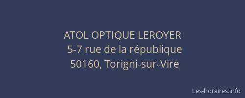 ATOL OPTIQUE LEROYER