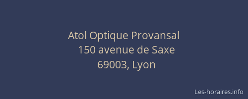 Atol Optique Provansal