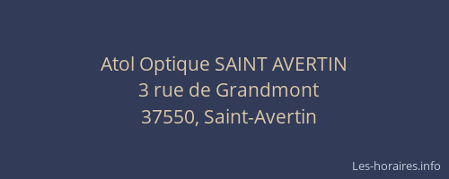 Atol Optique SAINT AVERTIN