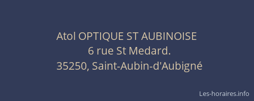 Atol OPTIQUE ST AUBINOISE
