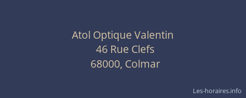 Atol Optique Valentin