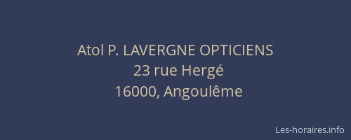 Atol P. LAVERGNE OPTICIENS