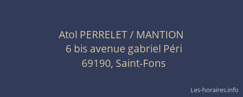 Atol PERRELET / MANTION