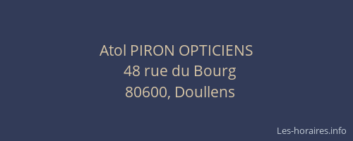 Atol PIRON OPTICIENS
