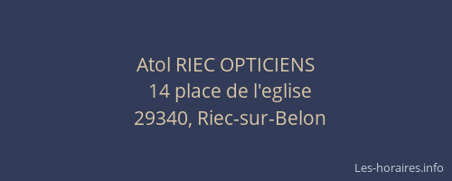 Atol RIEC OPTICIENS