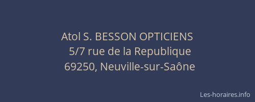 Atol S. BESSON OPTICIENS