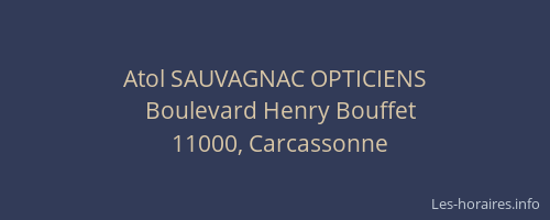 Atol SAUVAGNAC OPTICIENS