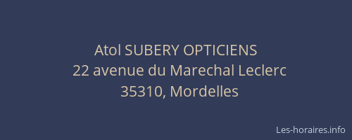 Atol SUBERY OPTICIENS