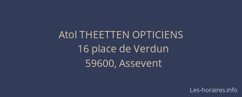 Atol THEETTEN OPTICIENS