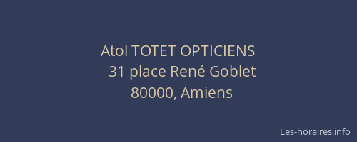 Atol TOTET OPTICIENS