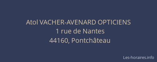 Atol VACHER-AVENARD OPTICIENS