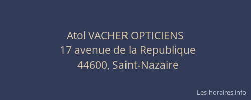 Atol VACHER OPTICIENS