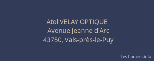 Atol VELAY OPTIQUE