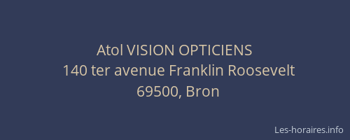 Atol VISION OPTICIENS