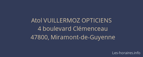 Atol VUILLERMOZ OPTICIENS