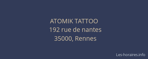 ATOMIK TATTOO