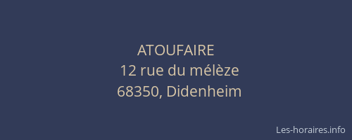 ATOUFAIRE