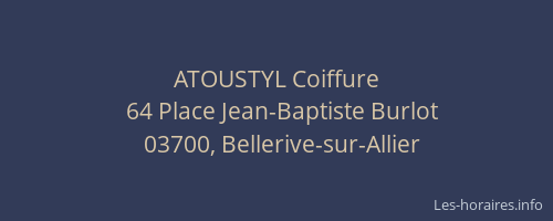 ATOUSTYL Coiffure