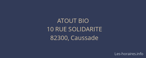 ATOUT BIO