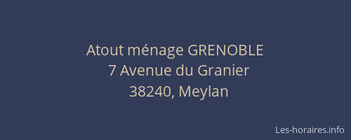 Atout m&eacute;nage GRENOBLE