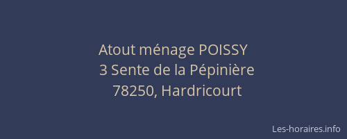 Atout m&eacute;nage POISSY