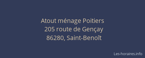Atout m&eacute;nage Poitiers