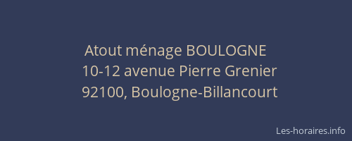 Atout ménage BOULOGNE