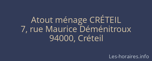 Atout ménage CRÉTEIL