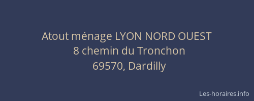 Atout ménage LYON NORD OUEST