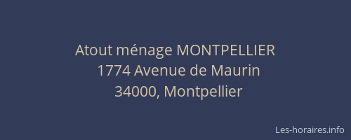 Atout ménage MONTPELLIER