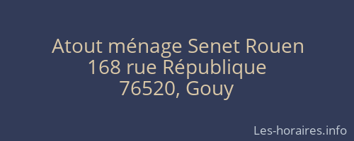 Atout ménage Senet Rouen