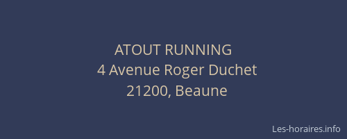 ATOUT RUNNING