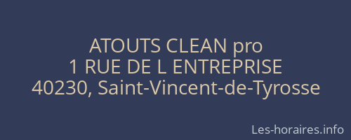 ATOUTS CLEAN pro