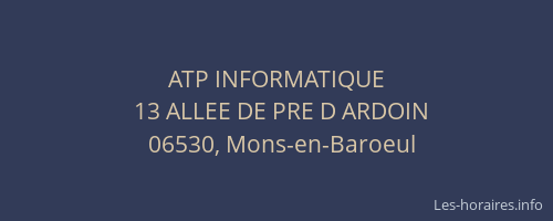 ATP INFORMATIQUE