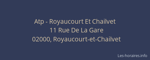 Atp - Royaucourt Et Chailvet