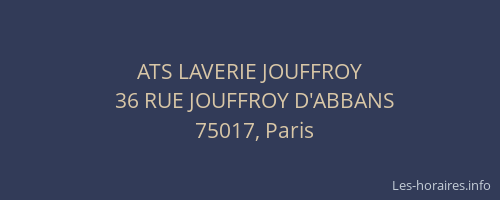 ATS LAVERIE JOUFFROY
