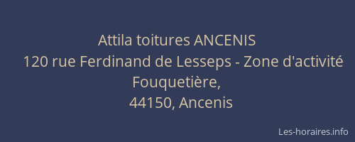 Attila toitures ANCENIS