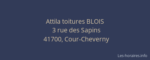 Attila toitures BLOIS