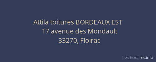 Attila toitures BORDEAUX EST