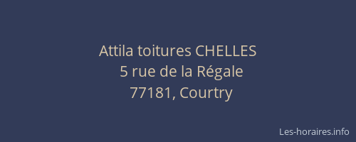 Attila toitures CHELLES
