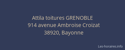 Attila toitures GRENOBLE