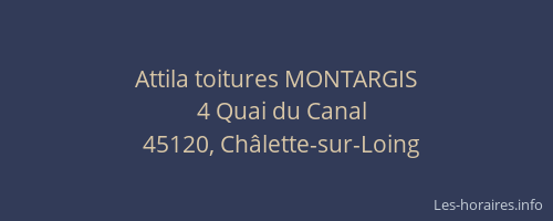 Attila toitures MONTARGIS