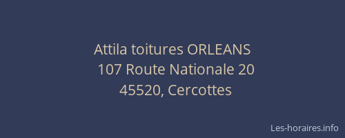 Attila toitures ORLEANS