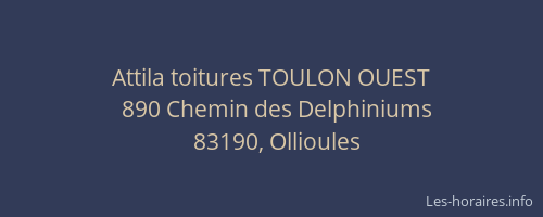 Attila toitures TOULON OUEST