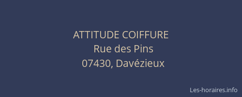 ATTITUDE COIFFURE
