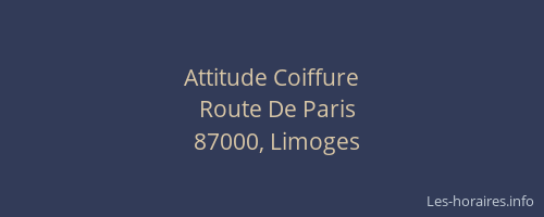 Attitude Coiffure