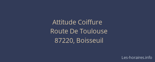Attitude Coiffure